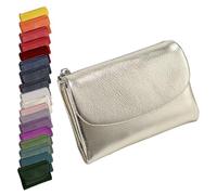 Générique Unisex Pebble Leather Wallet, Cute Small Wallets for for Men and Women, 5.3in Leather Coin Card Holder with Card Slots, Coin Pocket & Cash Storage, Small Compact Pocket Purse Multicolor (J)