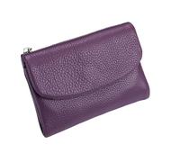 Générique Unisex Pebble Leather Wallet, Leather Wallets for Women with Credit Card Holder, Coin Holder & Cash Slots, Small Wallets for Women Can Hold Coins Id Cards (Light Purple)