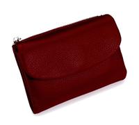 Générique Unisex Pebble Leather Wallet, Short Genuine Leather Purse for Coins and Cards, for Man and Women (01)
