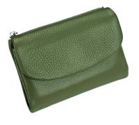 Générique Unisex Pebble Leather Wallet, Short Genuine Leather Purse for Coins and Cards, Multicolor Clutch for Women, Small Compact Bifold Pocket Purse, Unisex Wallet (Light Green)