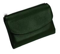 Générique Unisex Pebble Leather Wallet, Short Genuine Leather Purse for Coins and Cards, Multicolor Clutch for Women, Small Compact Bifold Pocket Purse, Unisex Wallet (Dark Green)
