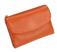 Générique Unisex Pebble Leather Wallet, Short Genuine Leather Purse for Coins and Cards, Small Wallets for Women, 5.3In Short Genuine Coin Card Holder, Wallets for Men and Women (Q)