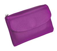 Générique Unisex Pebble Leather Wallet, Short Genuine Leather Purse for Coins and Cards, Small Wallets for Women, 5.3In Short Genuine Coin Card Holder, Wallets for Men and Women (S)