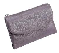 Générique Unisex Pebble Leather Wallet, Short Genuine Leather Purse for Coins and Cards, Small Wallets for Women, 5.3In Short Genuine Coin Card Holder, Wallets for Men and Women (K)