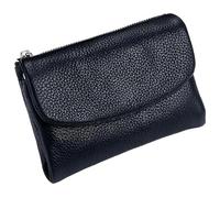 Générique Unisex Pebble Leather Wallet, Short Genuine Leather Purse for Coins and Cards, Small Wallets for Women, 5.3In Short Genuine Coin Card Holder, Wallets for Men and Women (A)