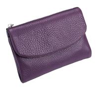 Générique Unisex Pebble Leather Wallet, Short Genuine Leather Purse for Coins and Cards, Small Wallets for Women, 5.3In Short Genuine Coin Card Holder, Wallets for Men and Women (E)