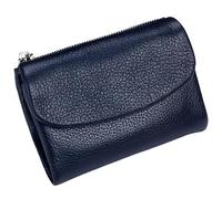 Générique Unisex Pebble Leather Wallet, Short Genuine Leather Purse for Coins and Cards, Small Wallets for Women, 5.3In Short Genuine Coin Card Holder, Wallets for Men and Women (I)