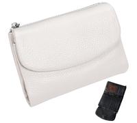 Générique Unisex Pebble Leather Wallet,Short Leather Purse for Coins and Cards,Natural Stone Texture Small Purse with Zippered Pockets