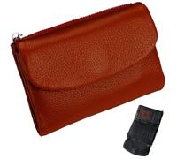 Générique Unisex Pebble Leather Wallet,Short Leather Purse for Coins and Cards,Natural Stone Texture Small Purse with Zippered Pockets