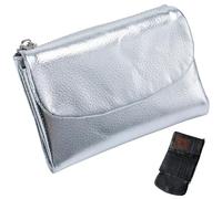 Générique Unisex Pebble Leather Wallet,Short Leather Purse for Coins and Cards,Natural Stone Texture Small Purse with Zippered Pockets