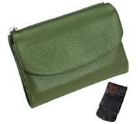Générique Unisex Pebble Leather Wallet,Short Leather Purse for Coins and Cards,Natural Stone Texture Small Purse with Zippered Pockets