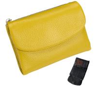 Générique Unisex Pebble Leather Wallet,Short Leather Purse for Coins and Cards,Natural Stone Texture Small Purse with Zippered Pockets