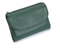 Générique Unisex Pebble Leather Wallet,Short Slim Soft Genuine Leather Purse with Credit Card Holder & Cash Slots,Small Compact Bifold Pocket Purse Multicolor, for Men & Women (Lake Blue)