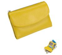 Générique Unisex Pebble Leather Wallet, Small Full Grain Coin Purse, Small Leather Wallets, with Credit Card Holder, Cash Slot, Unisex Clutch Bags (L)
