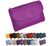 Générique Unisex Pebble Leather Wallet - Small Wallets for Women, Short Genuine Leather Purse for Coins and Cards, Multicolor Clutch for Women, Card Holder & Coin Purse (#04)