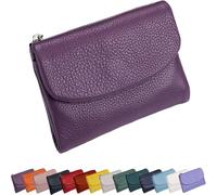 Générique Unisex Pebble Leather Wallet,Small Wallets for Women, Small Compact Bifold Pocket Purse with Credit Card Holder, Unisex Clutch Bags, Can Hold Coins, Id Cards (Purple-B)
