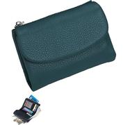 Générique Unisex Pebble Leather Wallet - Small Wallets for Women, Women's Genuine Leather Coin Purse with Credit Card Holder，Slim Multicolor Bifold Purse for Men Woman Everyday Use (#07)