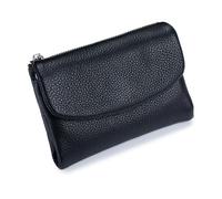 Générique Unisex Pebble Leather Wallet, Unisex Soft Pebble Leather Wallet, Women Clutch Bags, Can Hold Coins, Id Cards (Black)