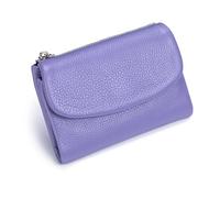 Générique Unisex Pebble Leather Wallet, Unisex Soft Pebble Leather Wallet, Women Clutch Bags, Can Hold Coins, Id Cards (Lavender Purple)