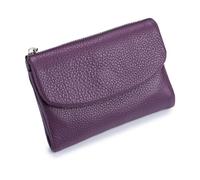 Générique Unisex Pebble Leather Wallet, Unisex Soft Pebble Leather Wallet, Women Clutch Bags, Can Hold Coins, Id Cards (Light Purple)