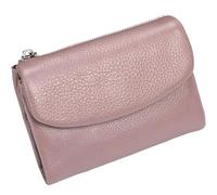 Générique Unisex Pebble Leather Wallet, Women's Genuine Leather Coin Purse with Credit Card Holder, Coin Holder & Cash Slots (Pink)