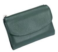 Générique Unisex Pebble Leather Wallet, Women's Genuine Leather Coin Purse with Credit Card Holder, Coin Holder & Cash Slots (Green)