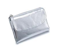 Générique Unisex Pebble Real Leather RFID Wallet, Unisex Pebble Leather Wallet, Zipper Wallets for Men, Short GenuineLeather Purse for Coins and Cards, Small Compact Bifold Pocket Purse (One-14)