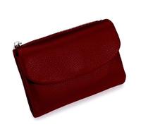 Générique Unisex Pebble Real Leather RFID Wallet, Unisex Pebble Leather Wallet, Zipper Wallets for Men, Short GenuineLeather Purse for Coins and Cards, Small Compact Bifold Pocket Purse (One-20)