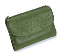Générique Unisex Pebble Real Leather RFID Wallet, Unisex Pebble Leather Wallet, Zipper Wallets for Men, Short GenuineLeather Purse for Coins and Cards, Small Compact Bifold Pocket Purse (One-17)