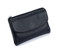 Générique Unisex Pebble Real Leather RFID Wallet, Unisex Pebble Leather Wallet, Zipper Wallets for Men, Short GenuineLeather Purse for Coins and Cards, Small Compact Bifold Pocket Purse (One-4)