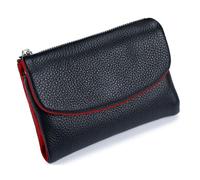 Générique Unisex Pebble Real Leather RFID Wallet, Unisex Pebble Leather Wallet, Zipper Wallets for Men, Short GenuineLeather Purse for Coins and Cards, Small Compact Bifold Pocket Purse (One-18)