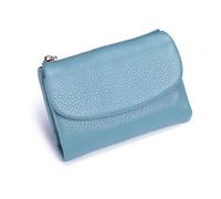 Générique Unisex Pebble Real Leather RFID Wallet, Unisex Pebble Leather Wallet, Zipper Wallets for Men, Short GenuineLeather Purse for Coins and Cards, Small Compact Bifold Pocket Purse (One-12)