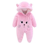 Générique Unisexe BB Grenouillres Combinaison Barboteuses garçons Filles Barboteuse Une pièce Longues Capuche Automne Bebe Hiver Enfant Deguisement Chic Manteau pour Garcon 9-12 Mois