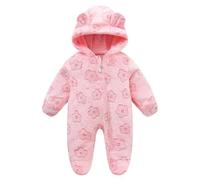 Générique Unisexe BB Grenouillres Combinaison Barboteuses,Rampant VêTements Bebe GarçOn Manche Longue Fille Pilote Capuche Tenue Manches Longues d'hiver Garcon 0-12 Mois