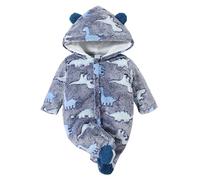 Générique Unisexe Bébé Combinaison De Neige À Capuche Chaude pour Chaud Intérieur Habit Garçons Filles Barboteuse À Hiver Bebe Garcon Body Fille 0-3 Mois Petit Bateau (Bleu Ciel,1-3 Mois)