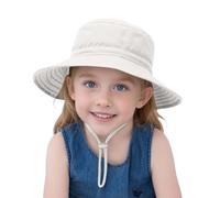 Générique Unisexe Bébé Enfant Chapeau de Soleil Chapeau de Pêcheur Nourrisson Chapeaux de Seau Large Bord Chapeau de Plage Visière pour Fille Garçon