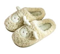 Générique Unisexe - Hommes Et Femmes Chaussons en Peluche De Mouton Mignon Et Douillet De Dessin Animé Pantoufle D'intérieur/extérieur Confortables Et Légères