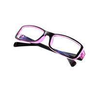 Générique Unisexe Lunettes de Vue Monture Noire et Pourpre Clair