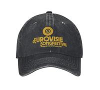 Générique Unisexes Concours Eurovision de la Chanson 1980 Casquettes de Baseball Hommes Femmes Casquettes en Coton usé Casquette Cadeau Vintage de Golf de Course en Plein air Chapeau Snapback