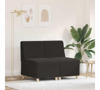 Générique Unité de Sofa Modulaire sans Accoudoirs 2 pcs Gris foncé,Meubles,Canapés-3399785