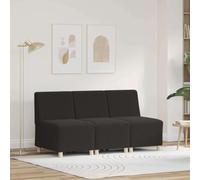 Générique Unité de Sofa Modulaire sans Accoudoirs 3 pcs Gris foncé,Meubles,Canapés-3399829