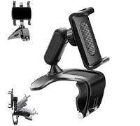 Générique Universal 360°Dashboard Phone Holder, Unirexa Phone Holder, Rock-Solid Grip, No Suction, No Sticky Residue, Folds Down, for Steering Wheel & Sun Visor (1pcs)