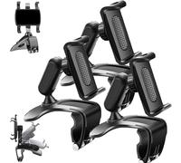 Générique Universal 360°Dashboard Phone Holder, Unirexa Phone Holder, Rock-Solid Grip, No Suction, No Sticky Residue, Folds Down, for Steering Wheel & Sun Visor (3pcs)