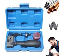 Générique Universal Car Brake Line Flaring Tool Kit, 3/16 inch Brake Line Double Flare Tool, Heavy Duty Manual Flaring Tool for Copper, Aluminum & Nickel Tubing Cars Trucks & Motorcycles (1 Set)