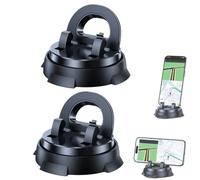 Générique Universal Car Phone Holder,360° Rotatable Mobile-Holders with Non-Slip Base,Dashboard Car Phone Holders with Strong Suction Cup,No Installation Required, Suitable for All Models
