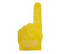 Générique Universal Large Foam Hand - Fan Palm, Single Oversized Padded Fist for Bleacher Support, Cushioned Symbol with Bold Print, Match Equipment, Light Wand for Pep, Marches and Matches