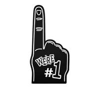 Générique Universal Large Foam Hand - Fan Palm, Single Oversized Padded Fist for Bleacher Support, Cushioned Symbol with Bold Print, Match Equipment, Light Wand for Pep, Marches and Matches