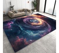 Générique Universe Nebula Tapis 160x230 cm Space Milky Way Facile d’Entretien très Grand Tapis Salon Lavable Flanelle pour Grand Salon Q-349