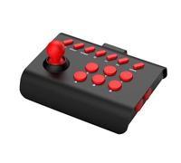 Générique Universel Arcade jeu Stick Joystick contrôleur Pour Switch Pour PS4 Pour PS3 Ultimate Pandora Box PC Pour Android Pour IOS téléphone Mobile (noir rouge)