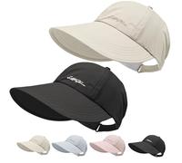 Générique UPF Sun Protection Baseball Hat for Men and Women, Lightweight Quick-Drying Wide Brim Adjustable Outdoor Hat (2 Pcs F)